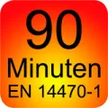 90 Minuten Feuerschutz nach EN 14470-1